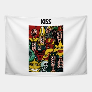 Monsters Party of Kiss Tapestry