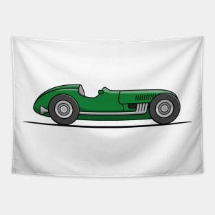 Classic Racing Car - Green Tapestry