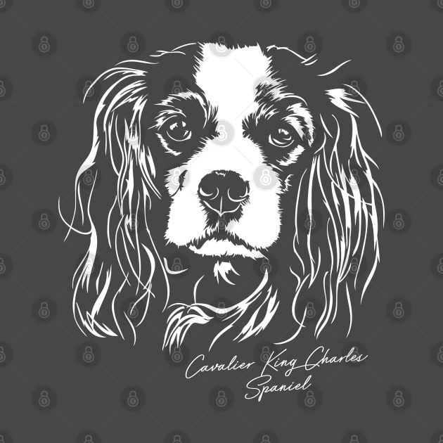 Cavalier King Charles Spaniel dog portrait by wilsigns