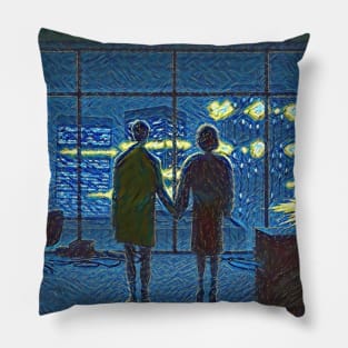 Fight Club End Scene Starry Night Pillow