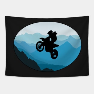 DIRT BIKE STICKERS, SHIRTS, PHONE CASES - MOUNTAIN DIRT BIKER Tapestry