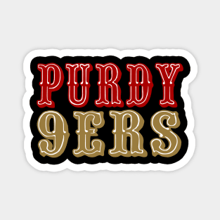 Purdy 9ers, San Francisco Football design Magnet