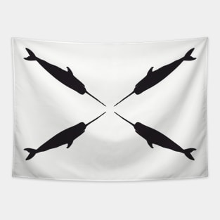 Narwhal pattern (Monodon monoceros) Tapestry