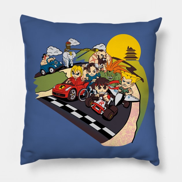 Super Fighting Kart Pillow by LegendaryPhoenix