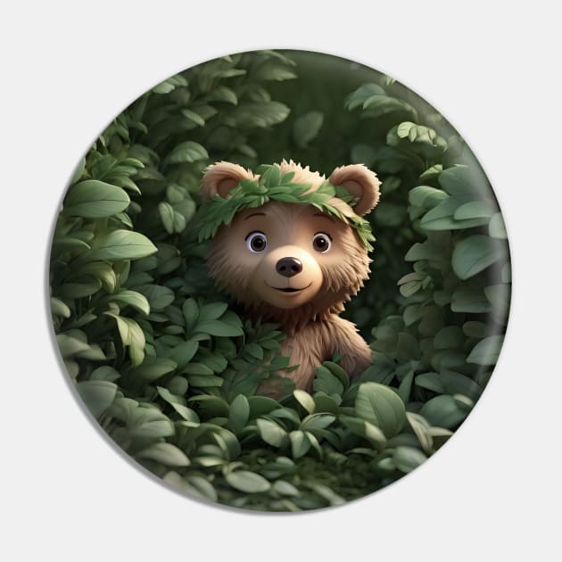 Bear in Nature Pin by I-LAYDA