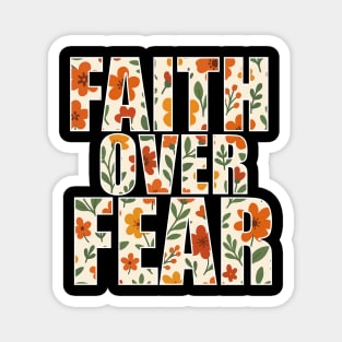 Faith Over Fear Christian Magnet