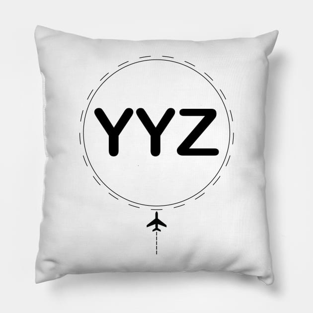 Destination YYZ Pillow by Lifeinbmajor