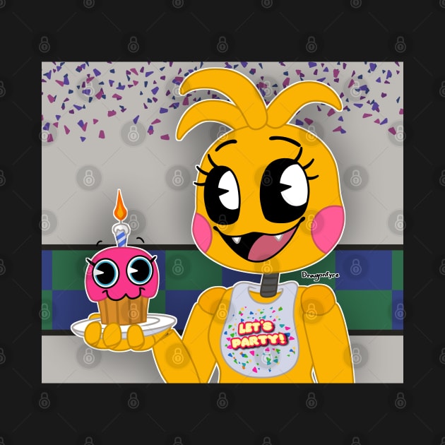 Toy Chica & Mr. Cupcake by DragonfyreArts