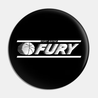 Defunct Fort Wayne Fury CBA Basketball Pin