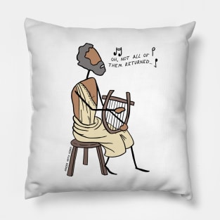 Greek Myth Comix - Demodocus the Bard Pillow