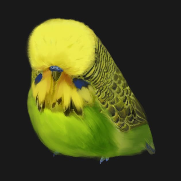 Super cute budgerigar by SYnergization