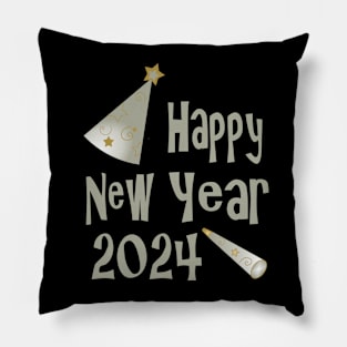 Happy New Year 2024 Pillow