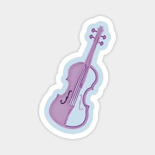 Lavender Violin Magnet