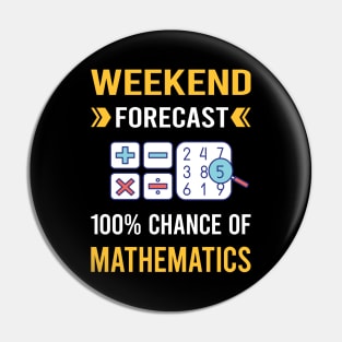 Weekend Forecast Mathematics Math Maths Pin