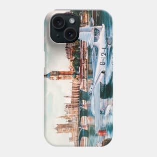 Flying Boat on the River Thames, London Phone Case