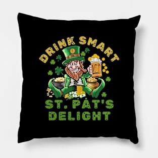 St. Patrick's Day: Cheers, charm, and cheerfulness! Pillow