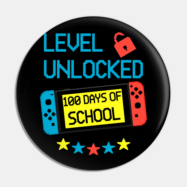 100 Days Of School Unlocked Gamer Video Games Pin by AnKa Art