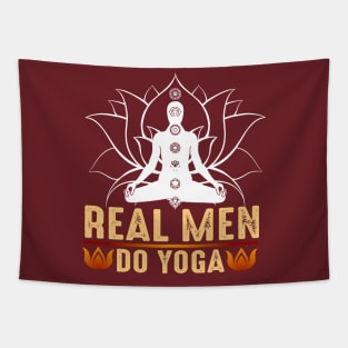 Real Men do Yoga Tapestry