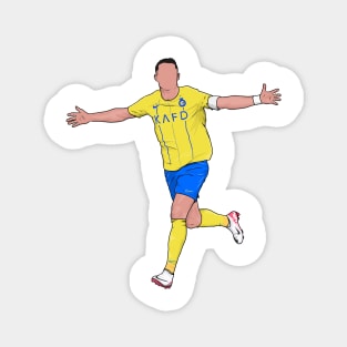 Cristiano Ronaldo Al Nassr Football Player Magnet