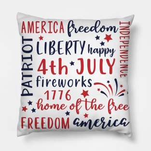 4th of july design - independence day, america Pillow