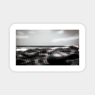 Rocky beach - 3D effect Magnet