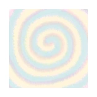 Pastel Tie Dye Spiral Scrapbooking Design T-Shirt