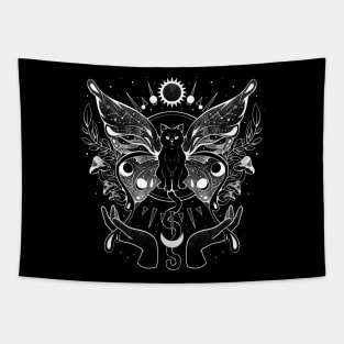 Metamorfurry Mystic Cat - Mystic Stars Cute Gift Tapestry