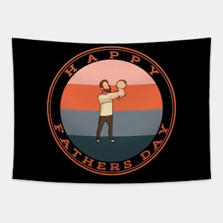 happy fathers day vintage Tapestry