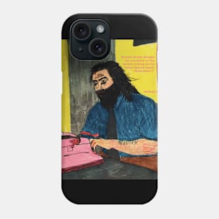 Bruiser Brody at the typewriter Phone Case