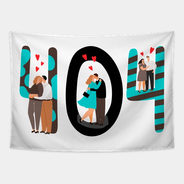 Couples 404 Tapestry by Mako Design 