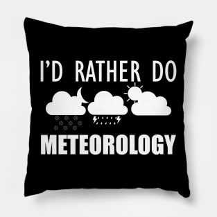 Meteorologist - I'd rather do meteorology Pillow