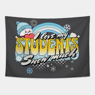 I Love My Students Snow Much for Teacher Teaching Winter Tapestry