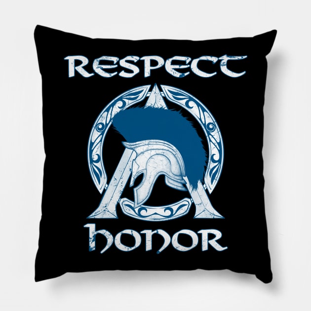 Respect and Honor Pillow by NicGrayTees