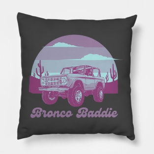Bronco Baddie Pillow