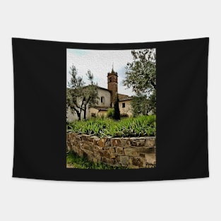 Stocksom Tuscan Village Tapestry