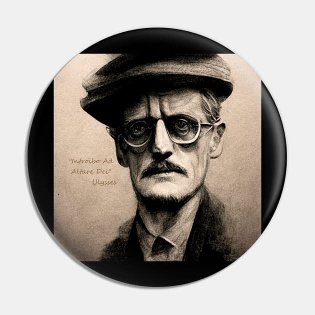 James Joyce Pin by Literatury