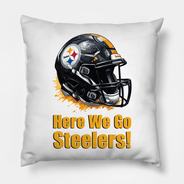 Pittsburgh Steelers Helmet Pillow by vectrus