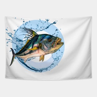 Rooster fish Tapestry