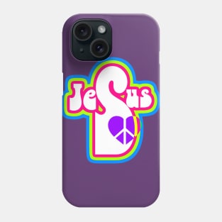 Jesus Cross Purple Peace sign Phone Case