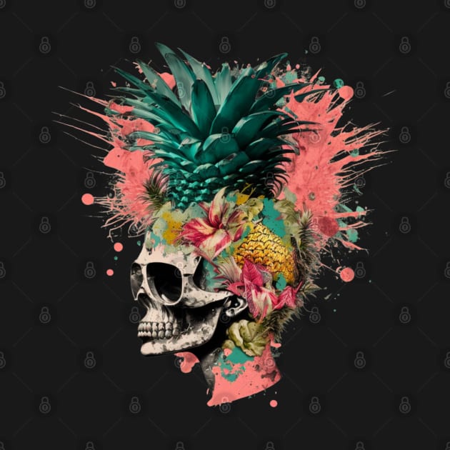 Skull tropical splash by Stitch & Stride