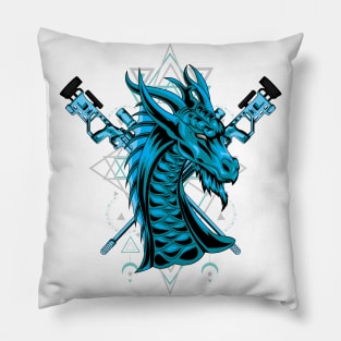 dragon retro sniper Pillow