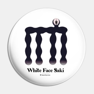 Bold monkey print "white face saki" Pin