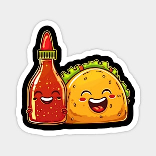 Spicing Up Tacos Magnet