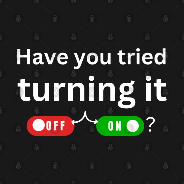 have you tried turning it off and on? by ProLakeDesigns