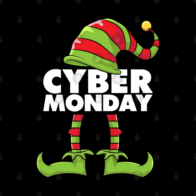 Cyber Monday Elf Squad Funny Shopping Shirt Women Men by teeleoshirts