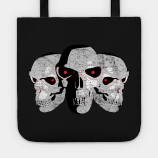 3 Demon Skulls Tote