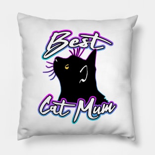 Best Cat Mum Cute Cat Pillow