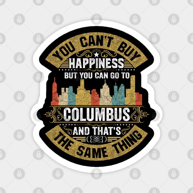 Columbus City Ohio State USA Flag Native American Magnet by BestSellerDesign