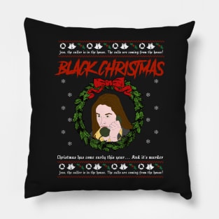 Black Christmas Pillow