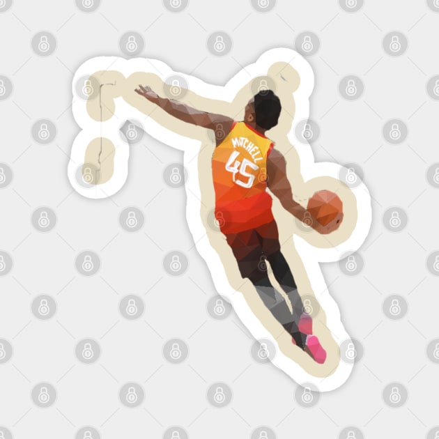 Donovan Mitchell Magnet by xavierjfong